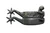 Ownbey 1 1/4" band spur with 6 pointed rowels on 2 1/2" shanks