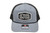 Grey 112 Oliver hat with black patch.