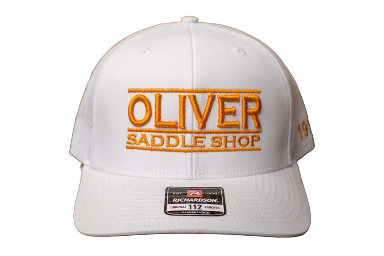 White and Orange 112 Oliver Hat.