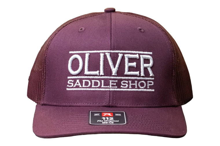 Maroon and White Oliver 112 Ball Cap