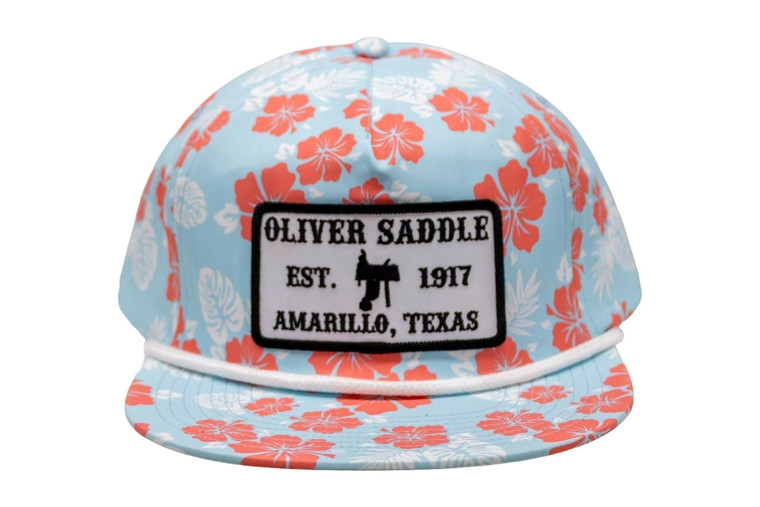Blue Floral Oliver Hat