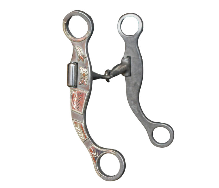 Josh Ownbey mounted short 640 snaffle bit.