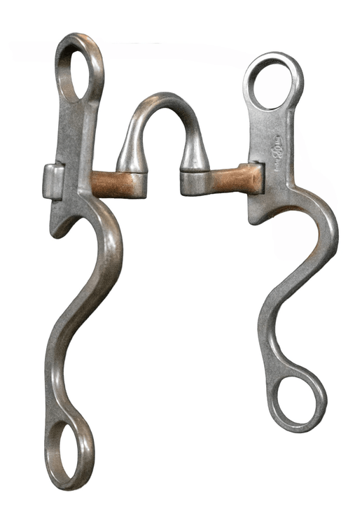 Ownbey 7 7/8" cavalry bit with correction mouthpiece with copper bars