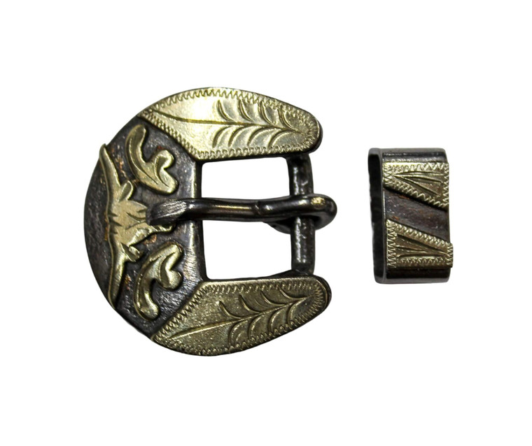 Cowpuncher 404 3/4" buckle and keeper set