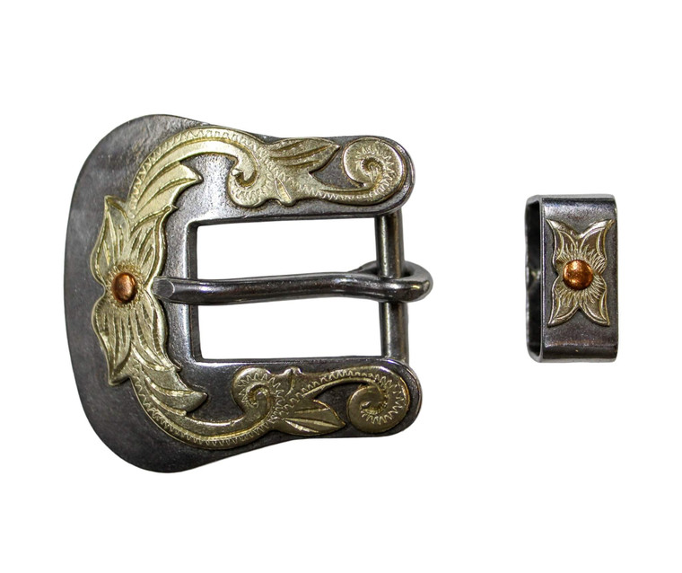 Cowpuncher 420 3/4" buckle and keeper set