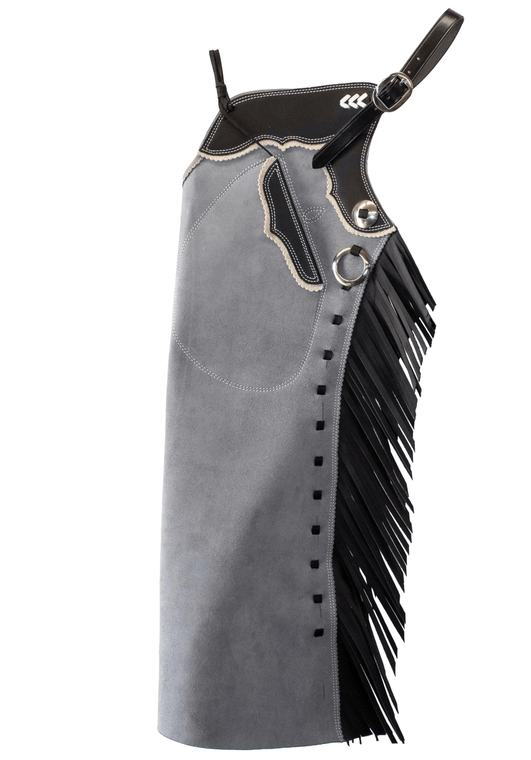 Left leg of AZ Bells 24" x 38 1/2" with Zippers in Carbon
