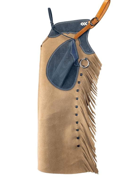 Left leg of Oliver zippered Arizona Bells 25" x 37 1/2" in grizzly.