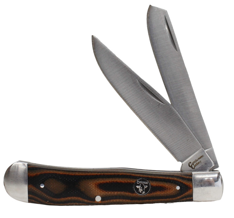 Cattlemans Cutlery Brown Cowhand Trapper Knife.