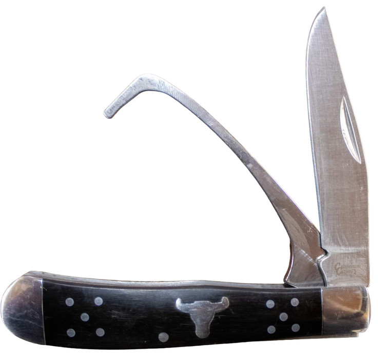 Cattlemans Cutlery Black Farrier's Companion Knife