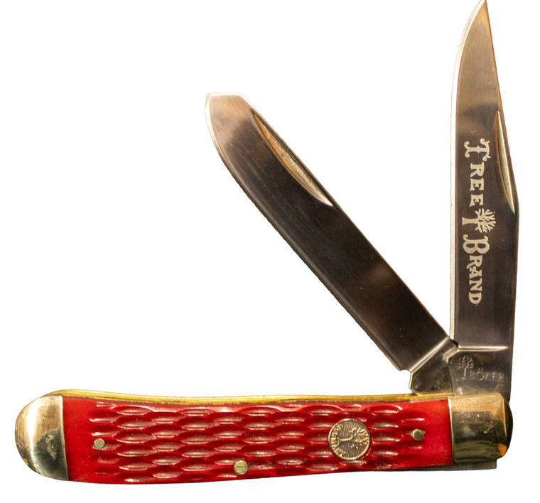 Boker Tree Brand Trapper Red Bone Knife