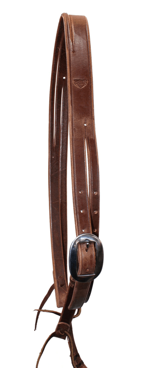 3/4" Harness Cowboy Headstall with Throat Latch