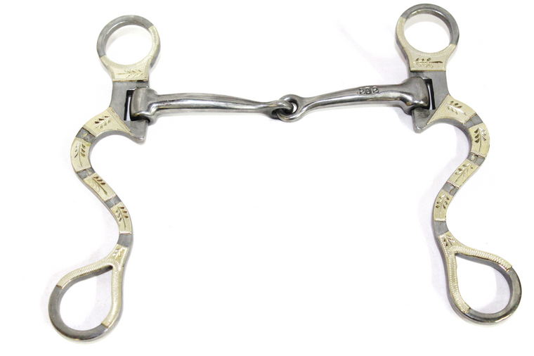 Cowpuncher 202 is a short shank cavalry bit with a snaffle mouthpiece