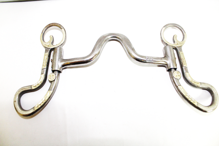 Cowpuncher 235 is a 5" loose cheek with spoon port bit