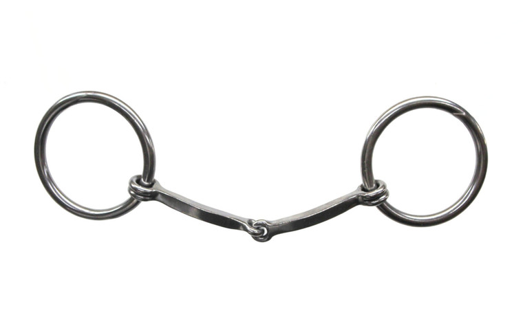 Cowpuncher 87 ring snaffle with square stock.