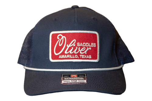 Navy Oliver 112 Ball Cap with Red Patch