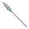 Round Barrel, Barrel, Large Flame, Flame, Ball 6.3mm, Cone, Tapered & Wheel Coarse Blizzard Carbide Bits 1/8" (Set of 8)