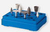 Composite Polishing System-2 Step Polishing
2 Step diamond infused composite polishing instruments provide just the right shapes for quick and efficient polishing of composite materials.