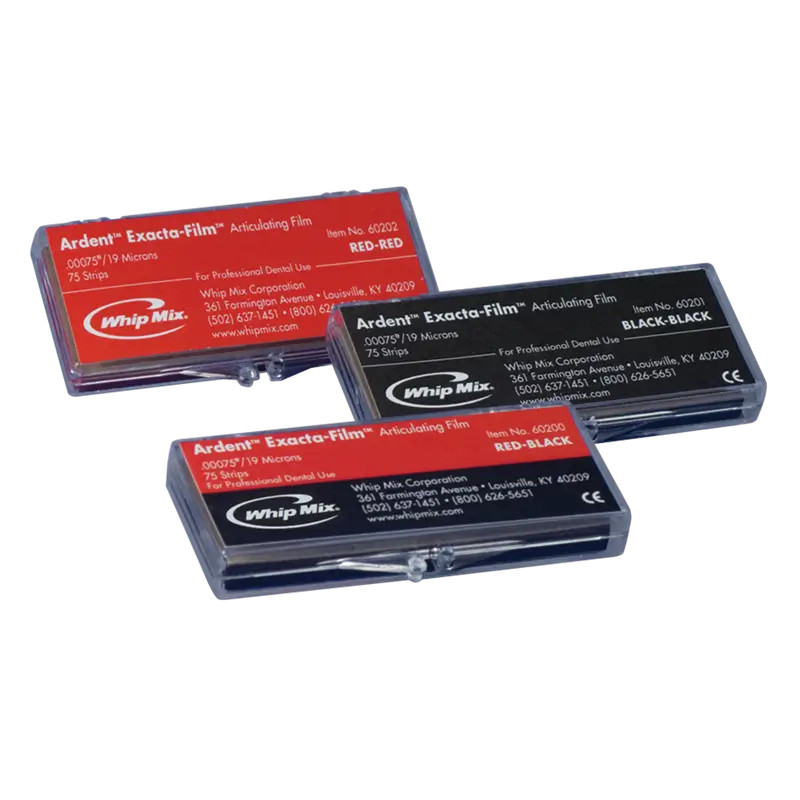 Whip Mix EXACTA-FILM BLK/BLK 19M 75 STRIPS