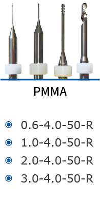 AMM-520/AMD-500S Pro PMMA Milling Burs