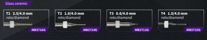 CMW-400 Glass Ceramic Grinding Burs