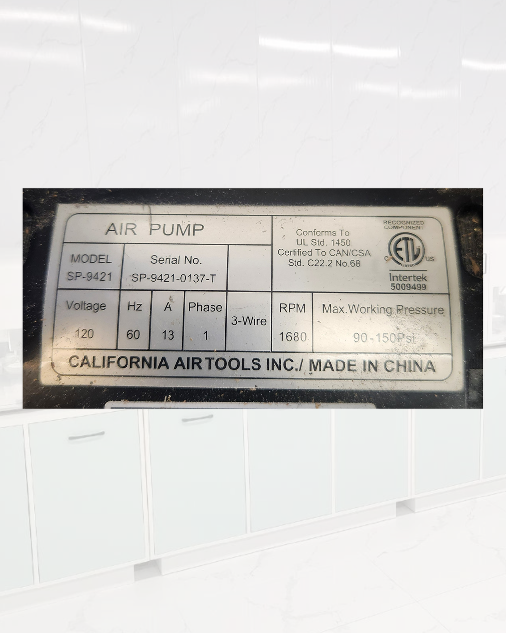 California Air Tools - Air Pump