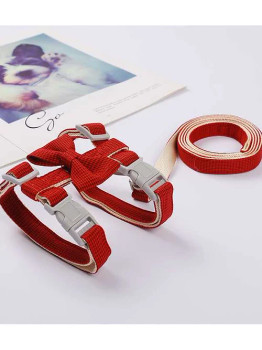 Petbroo Cat Leash + Harness With Bow 1.5 x 120cm