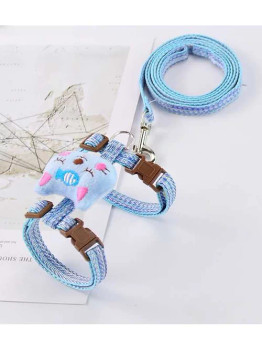 Petbroo Cat Leash + Harness 1.5 x 120cm BLUE
