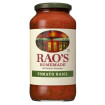 Bring home the famous taste of Rao’s Homemade Tomato Basil Pasta Sauce. Rao’s Homemade Sauce is a premium, carb conscious pasta sauce made with only the finest ingredients. Delicious speaks for itself when enjoying this tomato sauce. Rao’s has combined what you love about their famous marinara sauce with fresh basil to create a pasta sauce that is packed with flavor and versatility. Each batch of Rao’s Homemade Tomato Basil Pasta Sauce is slow-cooked in small batches with high quality ingredients. These wholesome ingredients blend Italian tomatoes, olive oil, and onions with fresh basil, fresh garlic, oregano, black pepper and salt creating a pasta sauce that brings back memories of family dinners around the table.

Rao’s Tomato Basil Pasta Sauce recipe stays true to its classic Italian roots making it the perfect carb conscious pasta sauce. Rao’s Homemade Tomato Basil sauce has no added sugar* making it a keto friendly pasta sauce you’ll want in your pantry. This premium pasta sauce tastes delicious, and is made with the finest ingredients, without any tomato blends, tomato paste, water, starches, added colors, or sugar.

Rao’s Homemade, originally born in New York, now brings authentic Italian flavor into your home. Rao’s Tomato Basil pasta sauce is a versatile carb conscious pasta sauce that offers truly traditional homemade Italian flavor, easily available anytime to pair with your preferred pasta, to use as an ingredient in your favorite recipe, or to accompany your favorite meatballs.