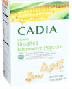 Cadia Unsalted Microwave Popcorn