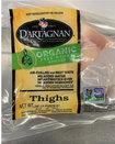 D'Artagnan Organic Free-Range Chicken Thighs
