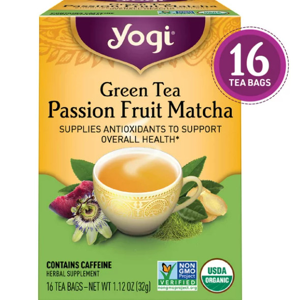 YOGI GREEN TEA PASSION FRUIT MATCH