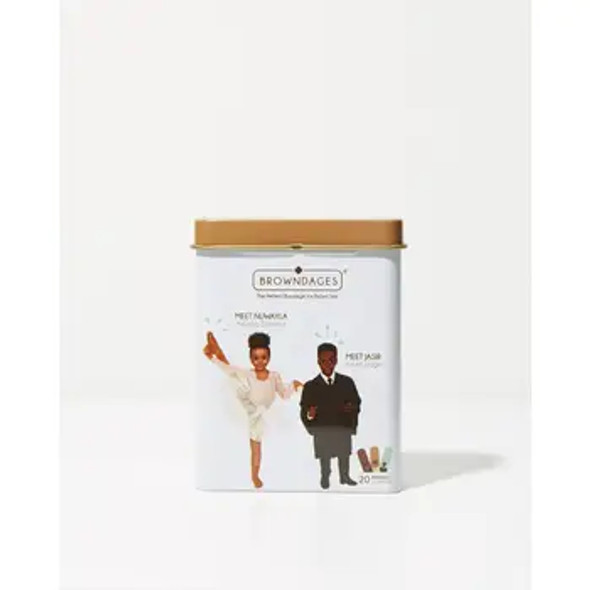 Browndages is the brainchild of the husband and wife duo, Rashid and Intisar. Once they realized that bandages were supposed to be flesh tone and noticed none of the bandages they purchased in stores matched the skin of anyone in their family, they decided to launch Browndages!