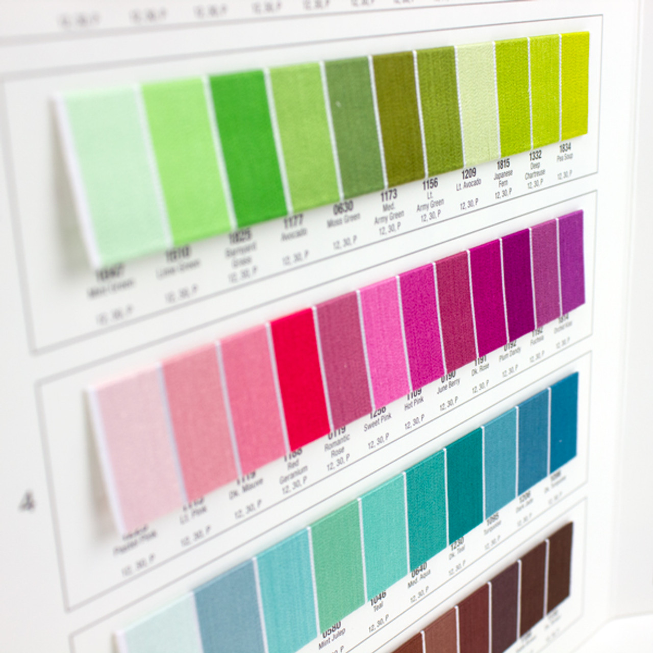 Sulky Cotton Real Thread Color Card