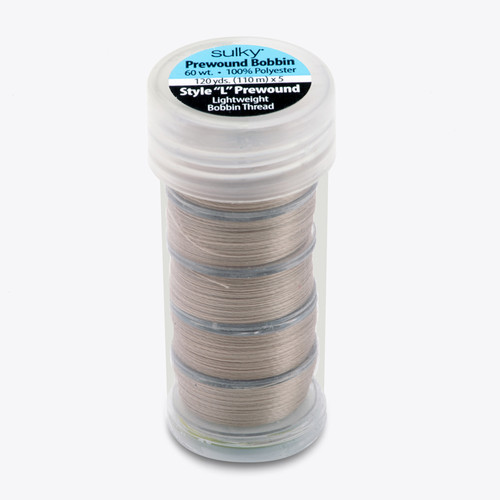 Gem White Pre Wound Bobbin Thread 144pk - Haberdashery Online