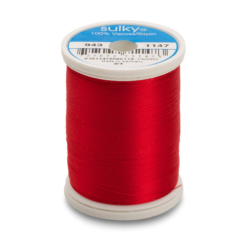 Sulky 40 Wt. Rayon Thread- Black - 850 yd. Spool