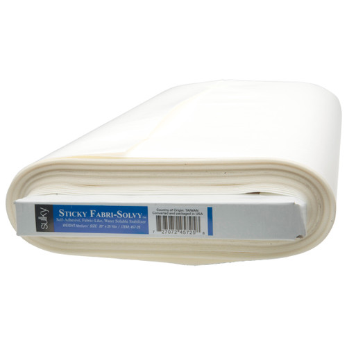 Sulky Sticky Fabri-Solvy Stabilizer - White - 8.5'' x 11'' Pkg. (12 Sheets)