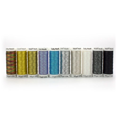 Sulky 's 26 Best-Selling Colors of Brilliant Metallic Thread