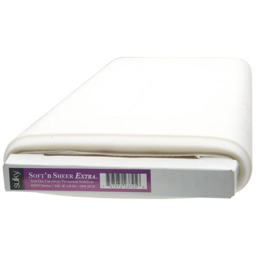 sulky tender touch pkg 1yd 20x36 white 