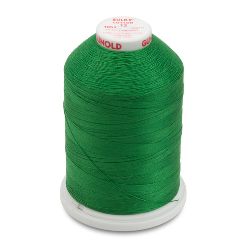 Cotton Thread 12wt 50yds 2-ply – Wooden SpoolsQuilting, Knitting and  More!