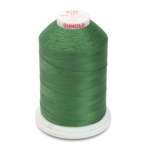 Sulky 12 wt Cotton Petites Thread #1051 Christmas Green - 50 yd