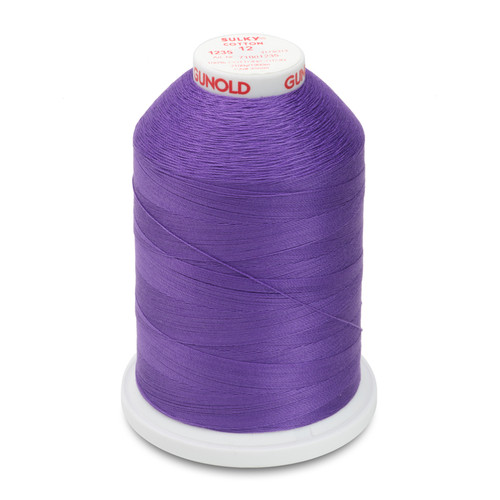 Sulky 12 Wt. Cotton Thread - Med. Purple - 2,100 yd. Jumbo Cone