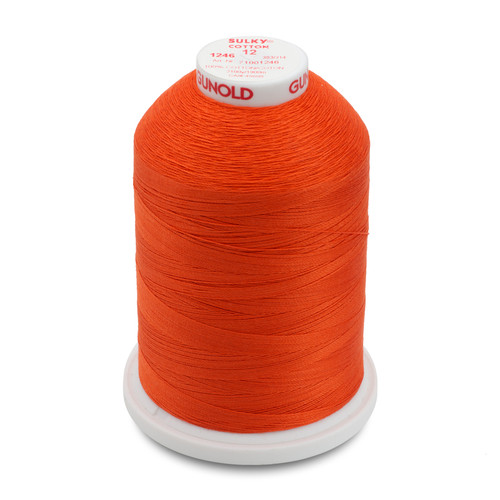 Sulky 12 Wt. Cotton Thread - Slate Gray - 2,100 yd. Jumbo Cone