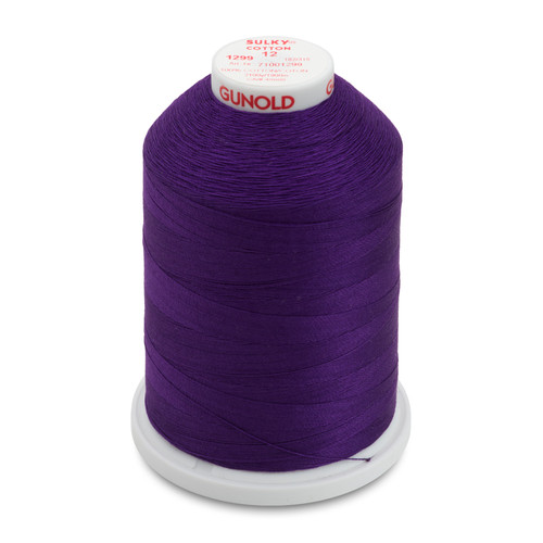 Sulky Cotton 12wt Thread Dark Jade #1206 330yd Spool