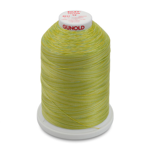 Sulky Cotton 12wt Thread Mimosa Yellow #1187 330yd Spool