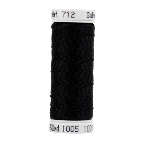 Sulky 50 WT Cotton Thread #1005 Black - 160 yds
