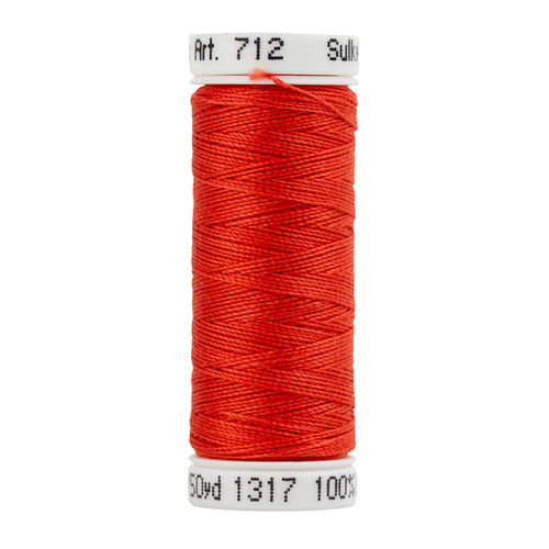 Bayberry Red - Sulky 12wt Cotton Petites Thread 50 yds - 123Stitch