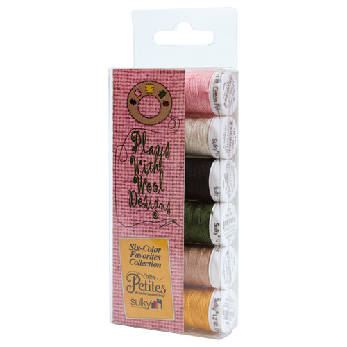 Sulky 12 Wt. Cotton Petites Thread - Neutrals Sampler - 50 yd. Spools -  #712-06 - Stitchery X-Press