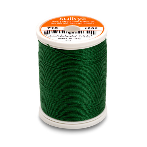Sulky 12 Wt. Cotton Thread - Black- 300 yd. Spool