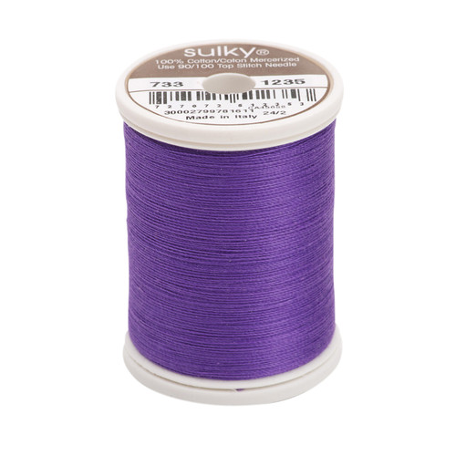 Sulky 12 Wt. Cotton Thread - Almost Black - 2,100 yd. Jumbo Cone