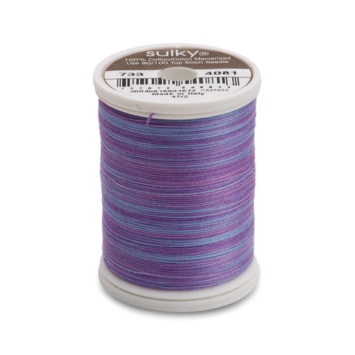 Sulky 753-1299 Cotton & Steel Thread 50wt 660yd, Purple Shadow